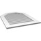 Ekena Millwork Octagonal Top Surface Mount PVC Gable Vent w/ 3-1/2"W x 1"P Standard Frame, 28"W x 36"H GVPOT28X3601SN - alternate 3
